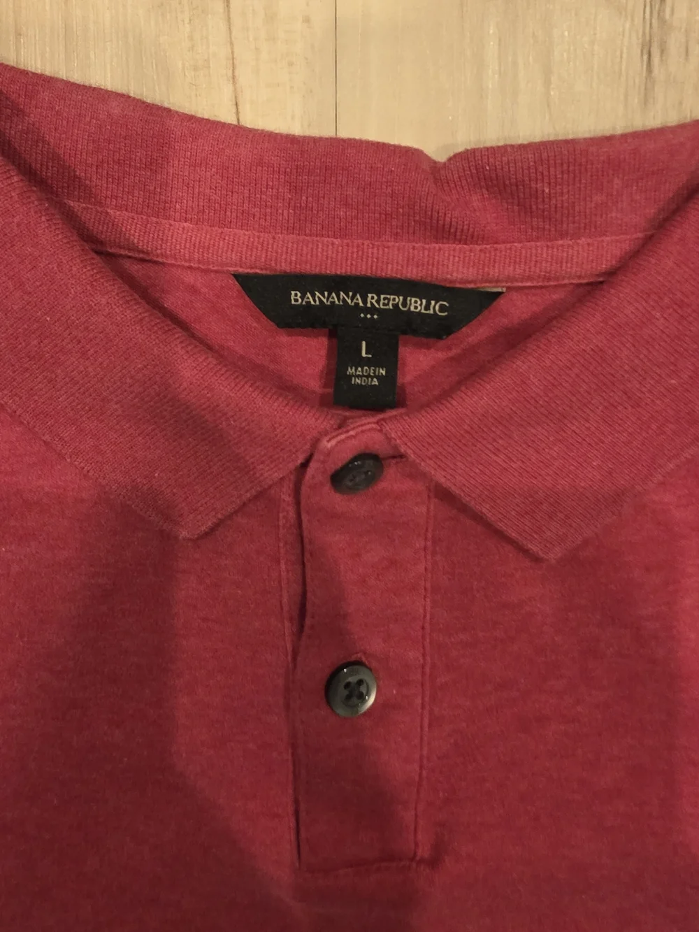 Banana Republic Red Short-Sleeve Polo